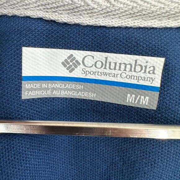 Columbia PFG Men's Super Bone Fish Pique Polo in Navy Blue sz M NWT Collared - Picture 4 of 6